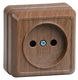 Октава дуб розетка открытая 1-мест IP20 