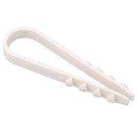 Дюбель-хомут 5-10мм нейлон белый Rexant 100шт