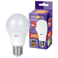 Лампа свд 220В Е27 10Вт 3000К 800лм стандарт A60 матовая Jazzway 