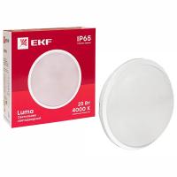 Светильник ДПО 25Вт 4000К  2500лм круг белый IP65 2007 EKF PROxima