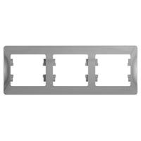 Глосса алюминий рамка 3-ая горизонтально 