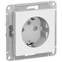 AtlasDesign лотос розетка скрытая 1-мест заземление шторки IP20 