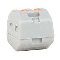 Клемма 2*4,0мм2 с рычажком серый КЭАЗ OptiKit СМК 222-412 упак (100 шт)