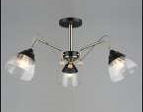 Светильник потолочный (люстра) 3*60Вт Е27 бронза/черный