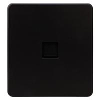 Миле Раунд черный механизм RJ45 скрытая 1-ая 