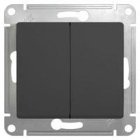 Глосса антрацит переключатель 2кл скрытая 10А IP20 