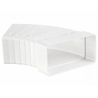 Колено 60*120 ПВХ разноугловое ЭВЕНТ белый