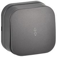 Глори сталь переключатель 1кл открытая 10А IP20 