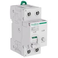 Дифавтомат 2Р 25А C тип AC 30мА 6кА 2мод S9D Systeme Electric Systeme9