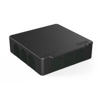 Коробка 100*100*30 квадрат черный IP55 прямой монтаж 14 вводов HF