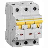 Автомат 3Р 50А C 6кА ВА47-60М IEK 