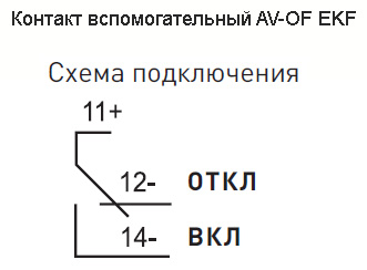 Контакт вспомогательный AV-OF EKF