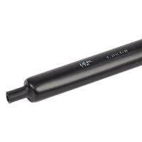 Трубка ТУТ 43/12мм черный 1м с клеем (4:1)