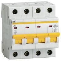 Автомат 4Р 16А C 4,5кА ВА47-29 IEK 