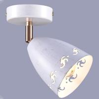 Светильник настенный (спот) 1*60Вт E27 белый/золото поворотный Россвет Гавот