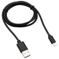 Кабель USB Lightning для Apple 1м чёрный 2,1А Rexant