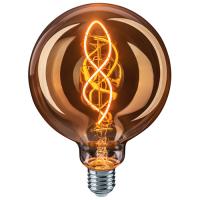 Лампа свд 220В Е27 4Вт 2700К 300лм шар G125 золотистая филамент Navigator винтаж