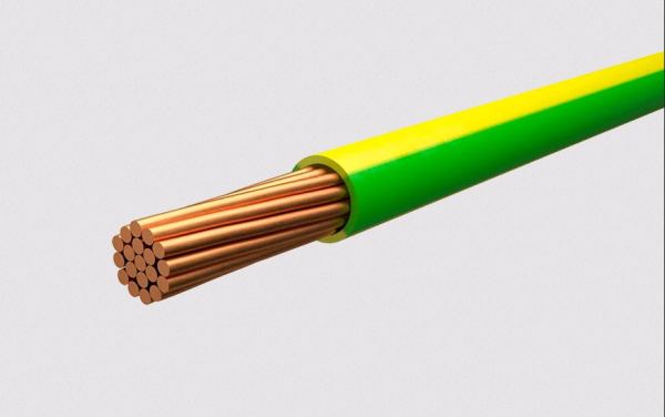 ПуГВнг(A)-LS 1*10 желто-зеленый провод /(100м)