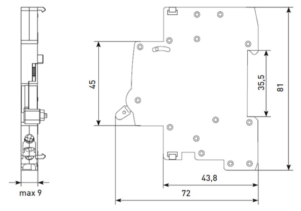 Контакт вспомогательный AV-OF EKF