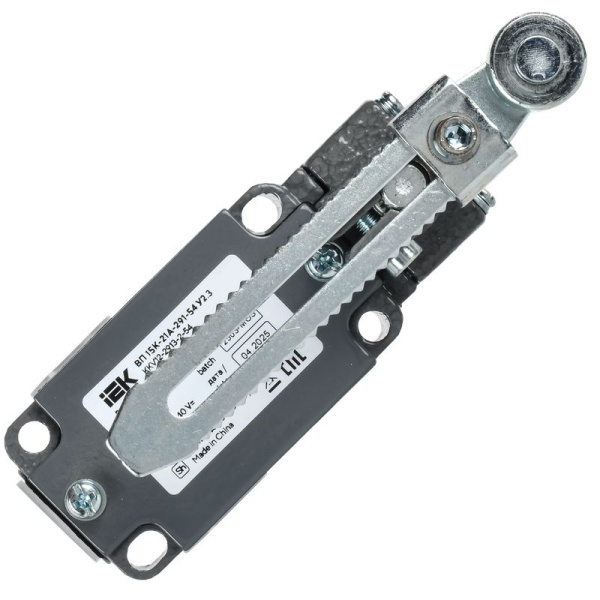 Выключатель концевой рычаг с роликом IP54 ВП 15К-21А-291-54 У2 IEK регул.по длине полумгновен.действ