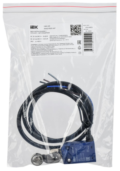 Выключатель концевой рычаг с метал. роликом IP67 C6N-105 IEK