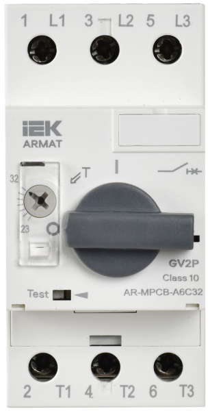 Автомат защиты двигателя 23-32А GV2P IEK ARMAT