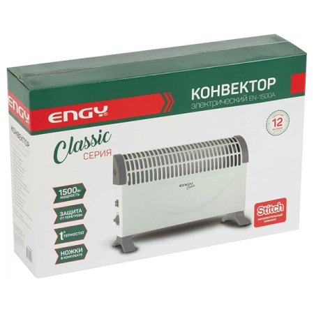 Конвектор 1500Вт механика IP20 настенный/напольный Energy (ENGY)