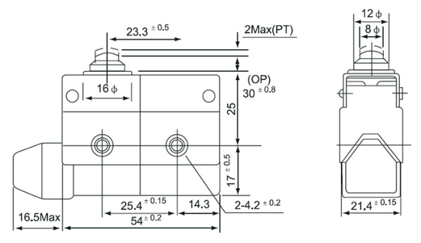 Переключатель концевой толкатель IP40 МП-7100 IEK