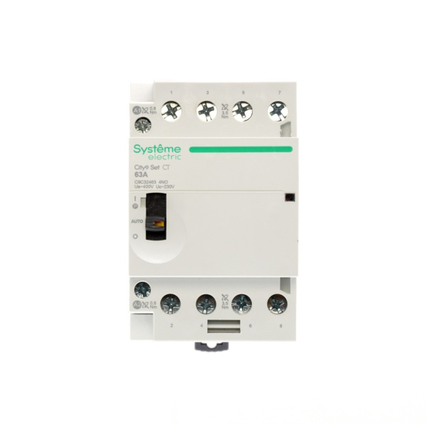 Контактор модульный 63А 230В 4НО 4мод City9 Set Systeme Electric