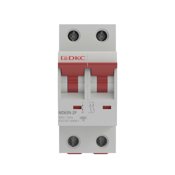 Автомат 2Р 50А C 6кА MD63N DKC YON max 