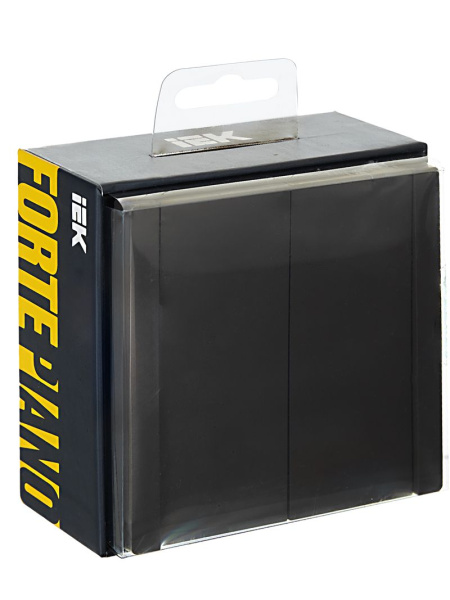 Фортепиано серый переключатель 2кл скрытая 10А IP20 