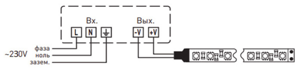 Блок питания ЭРА LP-LED 60W-IP20-24V-S