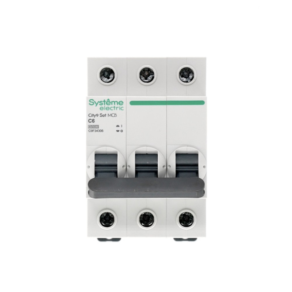 Автомат 3Р 6А C 4,5кА City9 Systeme Electric 