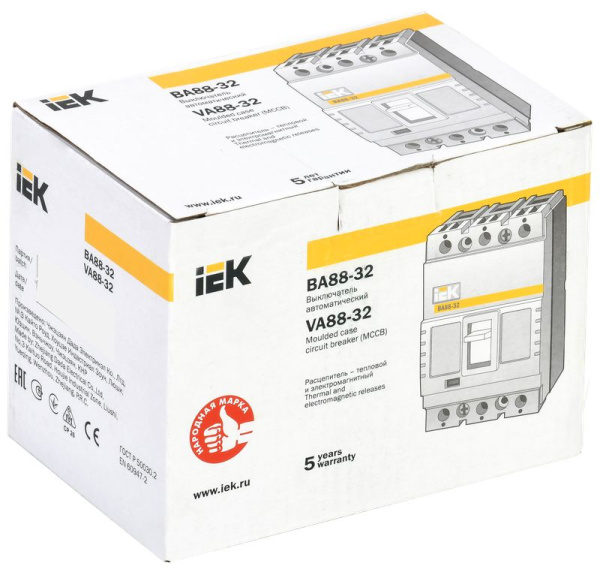 Автомат 3Р 40А 25кА ВА88-32 IEK 