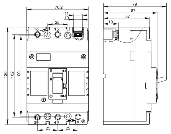 Автомат 3Р 50А 15кА ВА44-33 IEK 
