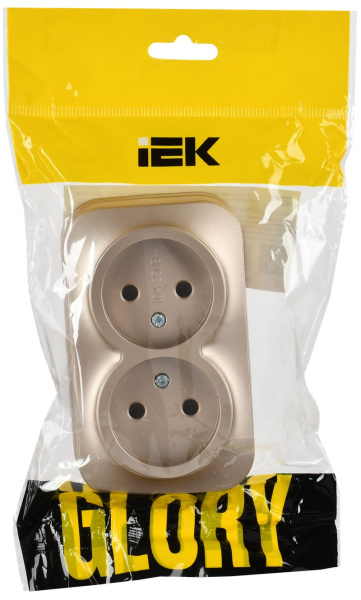 GLORY Роз. 2-я без з/к/ш о/у 10А РС22-2-ХШм шамп. м. IEK