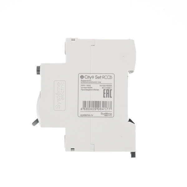 Выключатель дифференциальный (УЗО) 2Р 63А 100мА AC 6кА City9 Systeme Electric