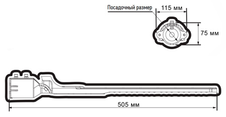 Светильник консольный ДКУ PSL 09  50W 5000K GR IP65 Jazzway