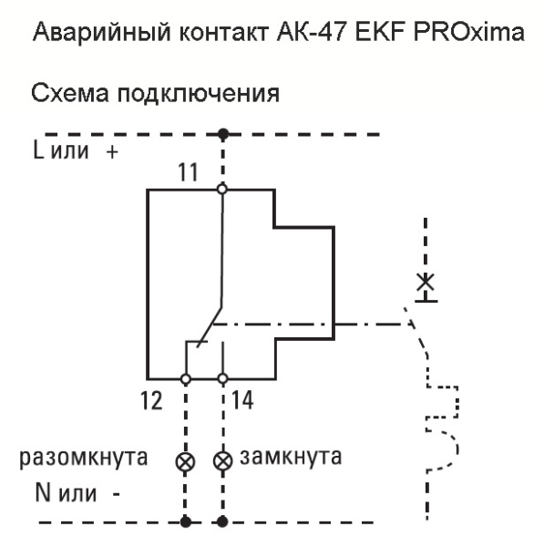 Контакт аварийный АК-47 EKF PROxima