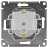 AtlasDesign белый розетка скрытая 1-мест заземление шторки IP20 