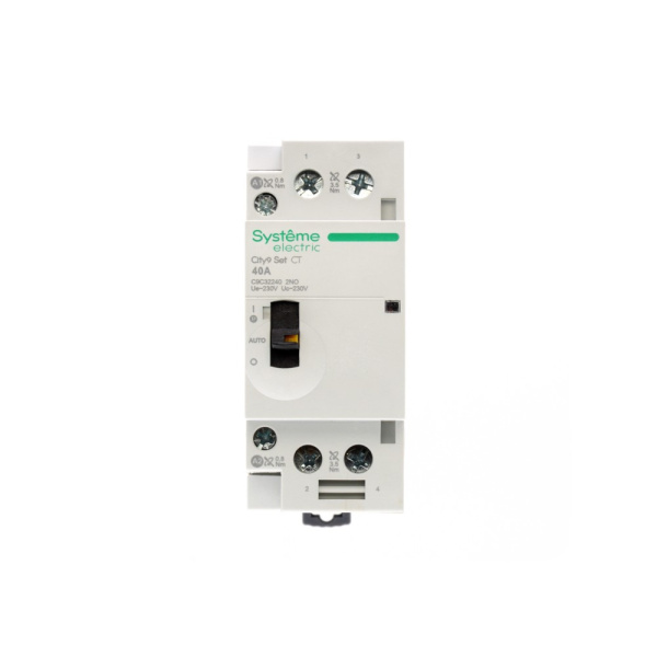Контактор модульный 40А 220В 2НО 1мод City9 Set Systeme Electric