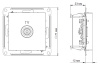 AtlasDesign белый розетка TV антенна коннектор скрытая 1-ая