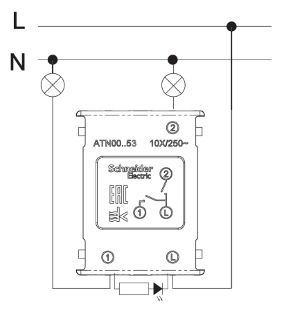 AtlasDesign карбон выключатель 2кл скрытая 10А IP20 быстрозажим.клем.  