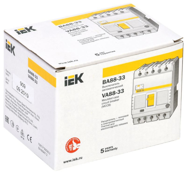 Автомат 3Р 160А 35кА ВА88-33 IEK 