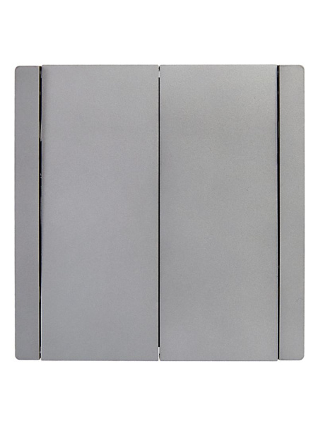 Фортепиано сталь выключатель 2кл скрытая 10А IP20 