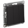 AtlasDesign карбон выключатель 3кл скрытая 10А IP20 