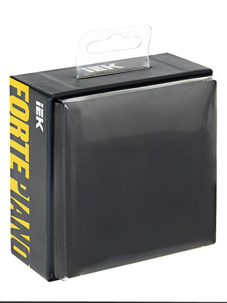 Фортепиано черный переключатель перекрестный 1кл скрытая 10А IP20 