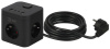 Удлинитель 3-мест 1,5м ПВС 3*1,5 черный 4*USB ЭРА  Куб (2А+2С)