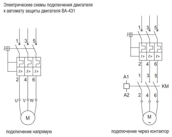 Автомат защиты двигателя 1,6-2,5А ВА-431 DEKraft