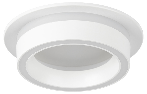 Светильник точечный GX53 круг белый встраиваемый ЭРА